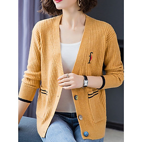 Áo Cardigan Nữ Form Hàn Quốc Khoác Vai ALNO34 MayBlue