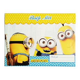 Combo 10 thiệp mời sinh nhật minions