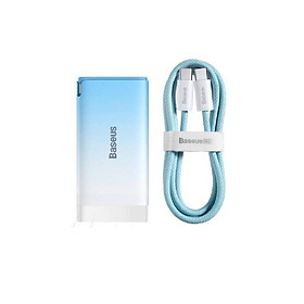 Mua Bộ cốc sạc 3 cổng và cáp TypeC to TypeC Baseus GaN3 Pro 65W hỗ trợ PD3.0/ PPS/ QC4.0/ SCP/ FCP - Hàng Chính Hãng
