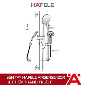 Mua Sen tay Hafele Airsense 120R kết hợp thanh trượt - 495.60.686 (Hàng chính hãng)