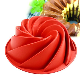 Khuôn silicon làm bánh, rau câu hình xoắn ốc loại 20 cm – Mã số 1202