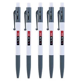 Bút Bi TL-08 Vĩ 5 Cây Đen - thiên Long