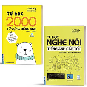 [Download Sách] Sách - Combo Tự Học Nghe Nói Tiếng Anh Cấp Tốc và 2000 Từ Vựng Tiếng Anh Theo Chủ Đề - Học Kèm App Online