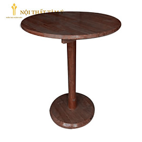 Mua Bàn cafe đế tròn  chân gỗ