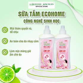 Sữa Tắm Thơm Lâu Công Nghệ Sinh Học ECOHOME Kim Ngân Store Với Mùi Hương Quyến Rũ, Sang Trọng, Tinh Tế, Giữ Ẩm Cho Da