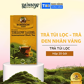ROBINSON FARM - Trà Túi Lọc - Trà đen Nhãn Vàng - Hộp 40g (20 gói x 2g)