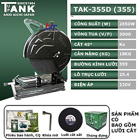 Máy cắt sắt tank TAK-355D