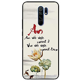 Ốp lưng dành cho Xiaomi Redmi 9 - Redmi 9A - mẫu An Sen Trắng