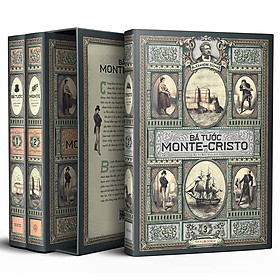 Sách Bá tước Monte-Cristo, trọn bộ 3 tập
