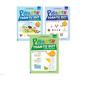 Combo 3 Cuốn Pomath Toán Tư Duy Cho Trẻ Em 4 - 6 tuổi (Tập 1,2,3)