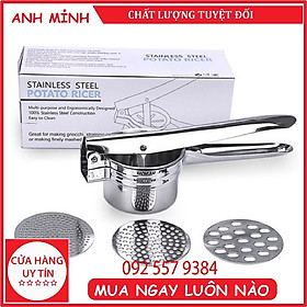 Mua Dụng cụ làm bánh lọt - làm sợi bún đa năng 3 vỉ khuôn (Inox)