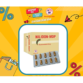 Vien uống NILIDON - Tăng cường hệ miễn dịch, phòng giảm viêm đường hô hấp trên do sức đề kháng kém - Hộp 100 viên nang - Mediphar sản xuất chuẩn GMP