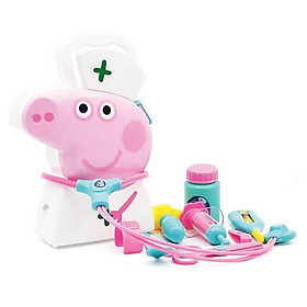 Đồ chơi vali salon trang điểm/làm tóc & bác sĩ của Peppa