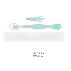 Mua Thìa muỗng ăn dặm silicon kèm 2 đầu thay thế giúp bé tập xúc