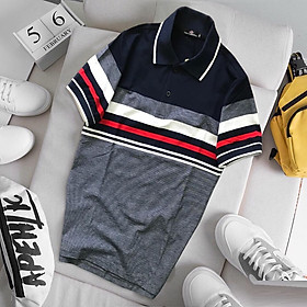 ÁO THUN NAM COTTON PHỐI SỌC