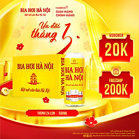 Bia Hơi Hà Nội - Thùng 24 lon 500ml