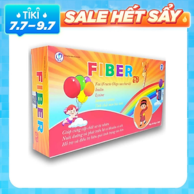 FIBER - Cung Cấp Chất Xơ Tự Nhiên Cho Cơ Thể, Hỗ Trợ Điều Trị Tình Trạng Táo Bón, Đầy Bụng, Chướng Bụng, Khó Tiêu, Rối Loạn Chức Năng Tiêu Hóa ( Hộp 20 ống x 10ml)