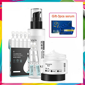Serum dưỡng da mặt hyaluronic acid chống nếp nhăn chống lão hóa làm + Niacinamide moisturizing lotion+Niacinamide Cream+Forehead wrinkle removal mask