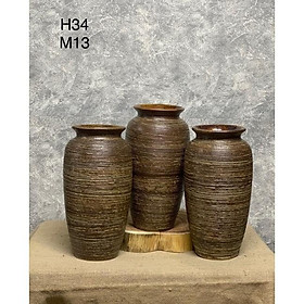 Mua Bình cắm hoa men mộc. Gốm sứ Bát Tràng