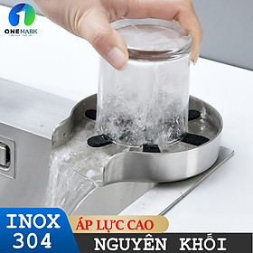 Mua (HÀNG CHÍNH HÃNG) MÁY XỊT RỬA CỐC CHÉN TỰ ĐỘNG BẰNG INOX CEFILAND.  Model: German 01. INOX nguyên khối  xịt áp lực cao