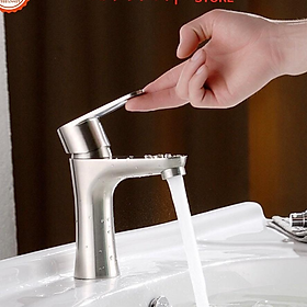 Mua THÂN ĐÚC NGUYÊN KHỐI INOX 304 / Vòi Rửa Mặt Lavabo Nóng Lạnh INOX 304 (NL311)