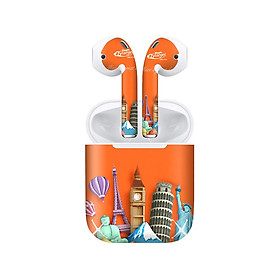 Mua Miếng dán skin chống bẩn cho tai nghe AirPods in hình thiết kế - atk044 (bản không dây 1 và 2)