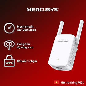 Bộ Mở Rộng Sóng Wifi MERCUSYS ME30 Chuẩn AC 1200Mpbs - Hàng Chính Hãng