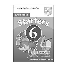 Download sách Cambridge Young Learners English Tests 6 Starters Answer Booklet