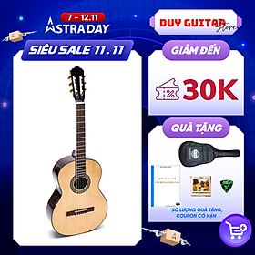 Mua Đàn guitar classic DC170 dòng ghitar trung kỹ full size gỗ hồng đào solid cho âm thanh cổ điển ấm áp Duy Guitar