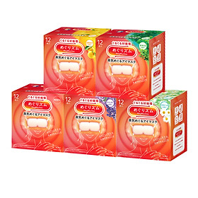 Hộp 12 miếng mặt nạ xông hơi thư giãn mắt Kao MegRhythm Nhật Bản
