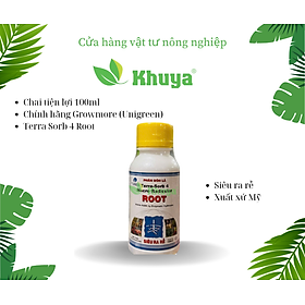 Phân bón lá sinh học Growmore Terra Sorb 4 Root chai 100ml Siêu Ra Rễ