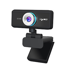 Webcam HXSJ S90 HD 720P USB3.0 2.0 Có Thể Điều Chỉnh 360° Kèm Mic Cho Cuộc Gọi Video - Hàng Chính Hãng