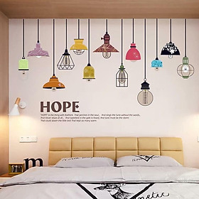 Mua Decal dán tường chùm đèn đủ màu - HP65