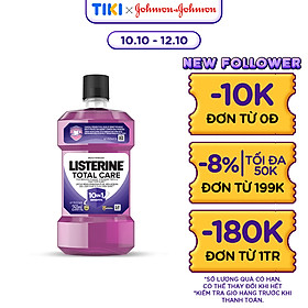 Nước súc miệng chăm sóc toàn diện Listerine Total Care Mouthwash 250ml