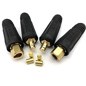 Mua Giắc nối nhanh cáp hàn 35-50 50-70 70-95 nối dài dây hàn( 1 bộ gồm đực- cái)