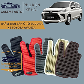 Thảm Trải Sàn, Lót Sàn Ô Tô Cao Su Eudora CloudFoam Thiết Kế Theo Xe Dành Cho Xe TOYOTA AVANZA, Chống Nước, Không Mùi, Ngăn Bụi Bẩn, Dễ Vệ Sinh - Hàng Chính Hãng