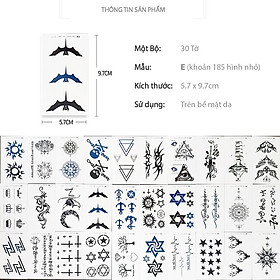 Bộ 60 Tờ Hình Xăm Dán Thời Trang, Hình Xăm Tattoo Cao Cấp Siêu Đẹp Như Hình Xăm Thật, Rất Nhiều Mẫu Hình Lựa Chọn, Chất Liệu An Toàn, Không Gây Hại Cho Da, Sử Dụng Đơn Giản Có Thể Xóa Dễ Dàng