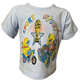 Áo trẻ em sơ sinh tay ngắn -  họa tiết hoạt hình nhiều màu, thun 100% Cotton mềm mịn, thoáng mát - Shop TiVung chuyên quần áo
