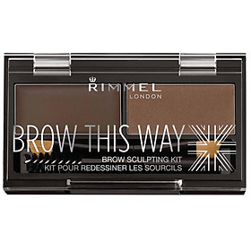 Rimmel Brow This Way Eyebrow Powder Kit 003 Dark Brown
