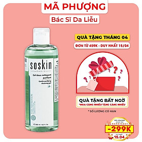 SỮA RỬA MẶT SOSKIN da dầu mụn