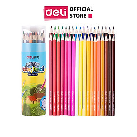  Bút chì màu cốc học sinh Deli - 12/18/24/36 màu - 7012/7013/7014/7015 - 7014 - 24 màu