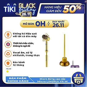 Mua Micro đứng LINGRUI YR-W cao cấp nhập khẩu  màu vàng sang trọng cao cấp dành cho sân khấu  karaoke VIP  âm thanh chuyên nghiệp chính hãng