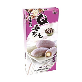 Combo 3 hộp bánh Mochi Roll Qidea nhân Sữa trà xanh/ Khoai môn/ Xoài hộp 150gr - Nhiều vị lựa chọn