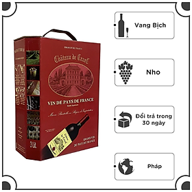 VANG BỊCH CHÂTEAU DE CAZAC 3L, 5L