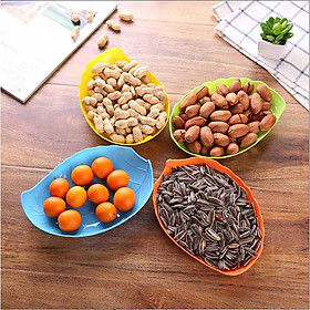 Mua Đĩa phíp nhựa hình lá đựng hoa quả  trái cây