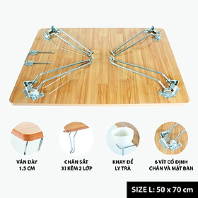 Mua Bàn trà xếp  chân sắt Nhật Bản