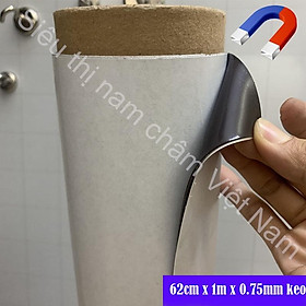 Nam châm dẻo 620x0.75x1000mm Nhật trắng