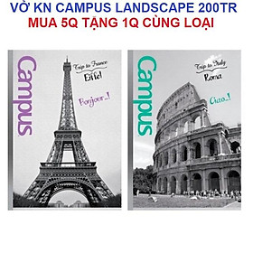 Vở KN Campus Landscape 200 trang - Mua 5 tặng 1