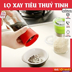 Mua Lọ Xay Tiêu Thủy Tinh Hàng Dày Cầm Tay Nắp Đậy Tiện Lợi Giao Màu Ngẫu Nhiên