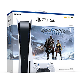 Hình ảnh Bundle Máy chơi game Playstation 5 Standard và Đĩa Game God of War Ragnarok - Hàng Chính Hãng